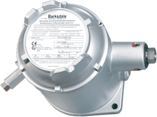 Barksdale Explosion Proof Diaphragm Switch HD1X-CC80SS-UL